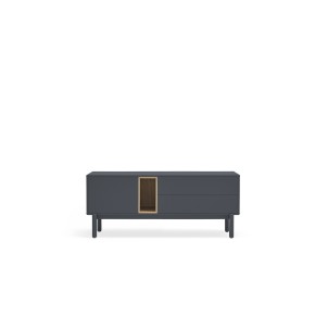 Mueble TV CORVO 140 cm, Gris Antracita - Teulat; Vackart; 15956_TE