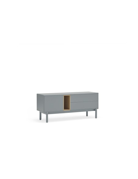 Mueble TV CORVO 140 cm, Gris Perla - Teulat