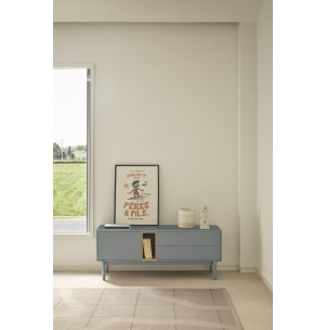 Mueble TV CORVO 140 cm, Gris Perla - Teulat; Vackart; 15973_TE 2