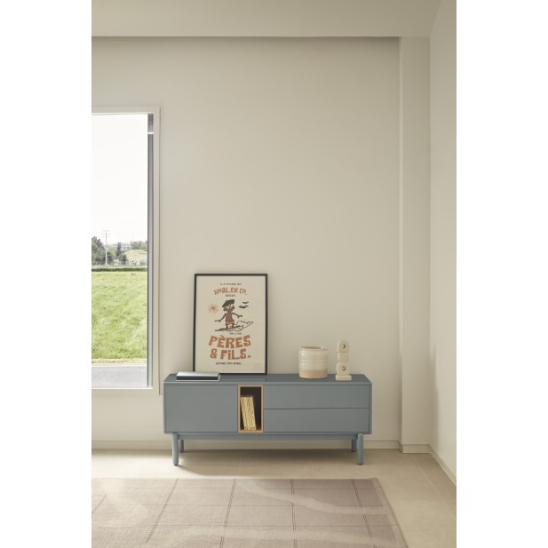 Mueble TV CORVO 140 cm, Gris Perla -... Mueble TV CORVO 140 cm, Gris Perla -...