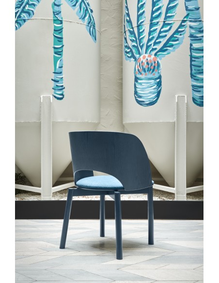 Silla DAM, Contrachapado Azul Marino - Teulat