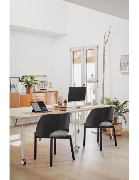 Silla DAM, Contrachapado Negro - Teulat