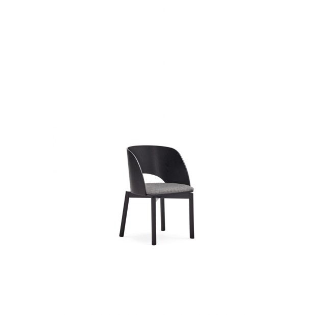 Silla DAM, Contrachapado Negro - Teulat; Vackart; 13668_TE
