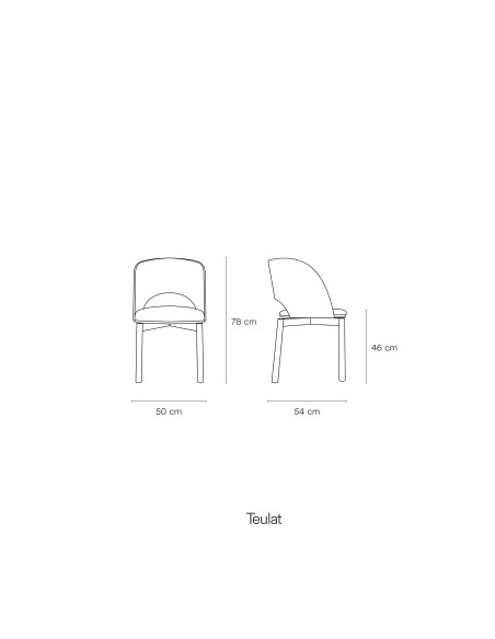 Silla DAM, Contrachapado Negro - Teulat