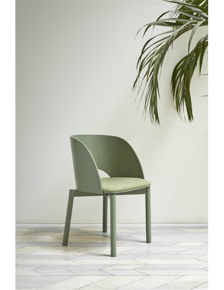Silla DAM, Contrachapado Verde Oliva - Teulat