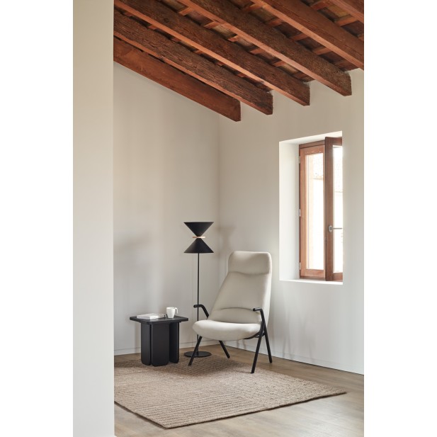 Butaca Alta DINS, Crema / Metal Negro...