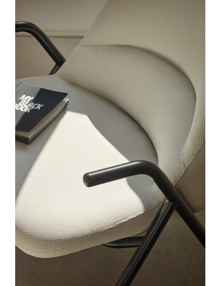 Butaca Alta DINS, Crema / Metal Negro - Teulat