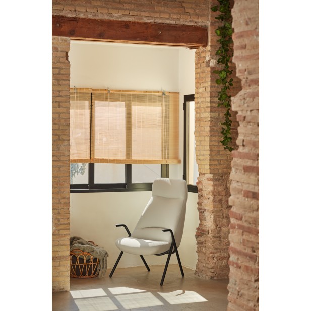 Butaca Alta DINS, Crema / Metal Negro...