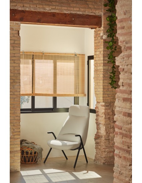 Butaca Alta DINS, Crema / Metal Negro - Teulat