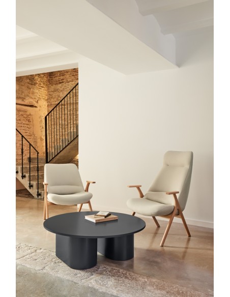 Butaca Alta DINS, Crema / Haya Natural - Teulat