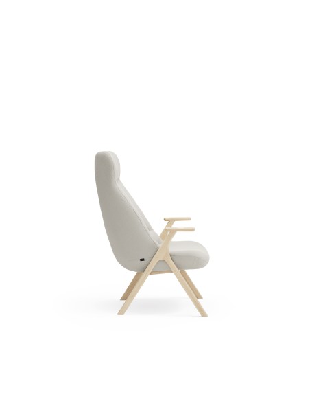 Butaca Alta DINS, Crema / Haya Natural - Teulat