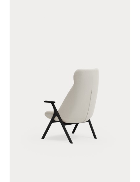 Butaca Alta DINS, Crema / Haya Negro - Teulat