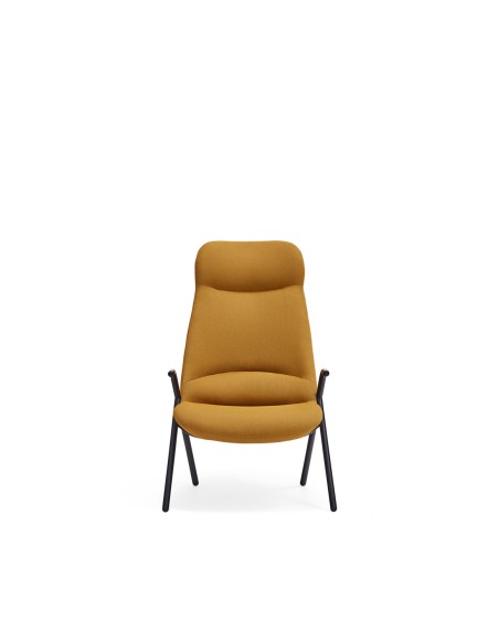 Butaca Alta DINS, Mostaza / Metal Negro - Teulat