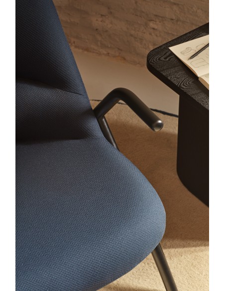 Butaca Alta DINS, Azul / Metal Negro - Teulat