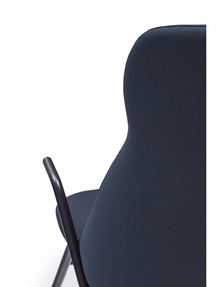 Butaca Alta DINS, Azul / Metal Negro - Teulat