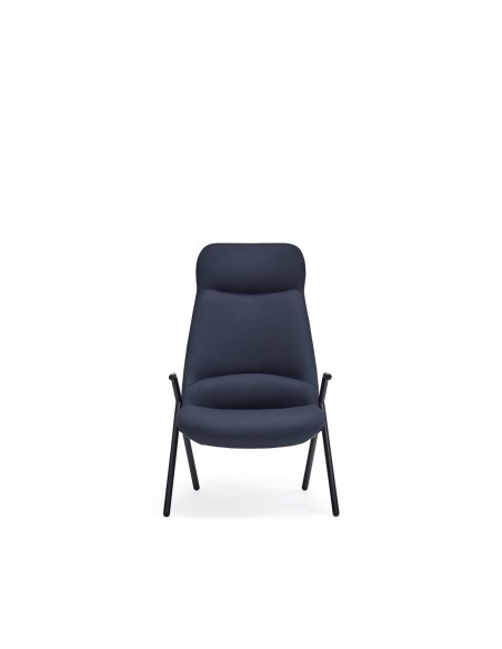 Butaca Alta DINS, Azul / Metal Negro - Teulat