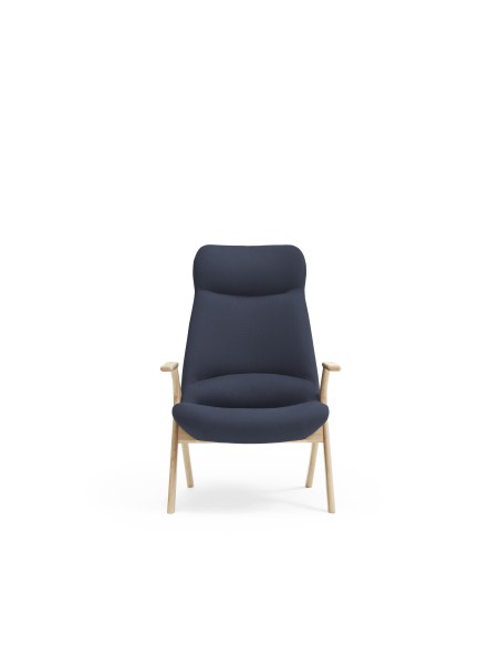 Butaca Alta DINS, Azul / Haya Natural - Teulat
