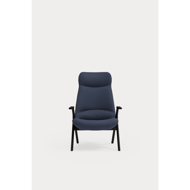 Butaca Alta DINS, Azul / Haya Negro -...