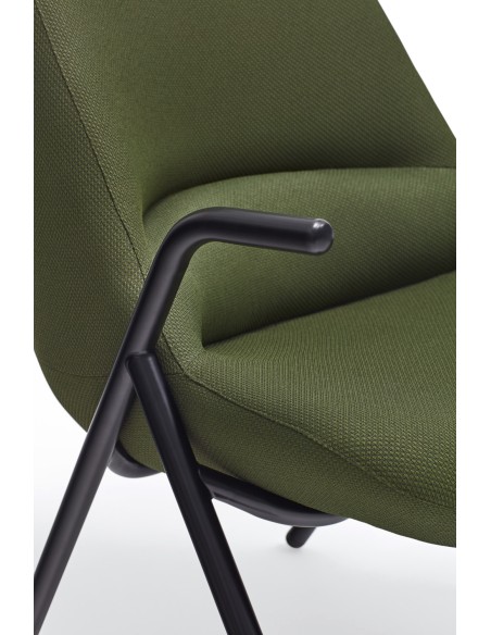 Butaca Alta DINS, Verde / Metal Negro - Teulat