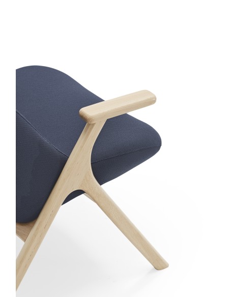 Butaca Alta DINS, Azul / Haya Natural - Teulat