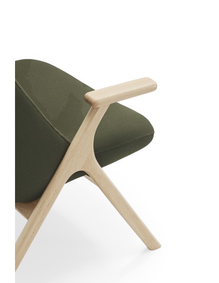 Butaca Alta DINS, Verde / Haya Natural - Teulat