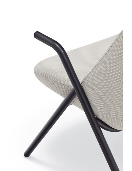 Butaca Baja DINS, Crema / Metal Negro - Teulat