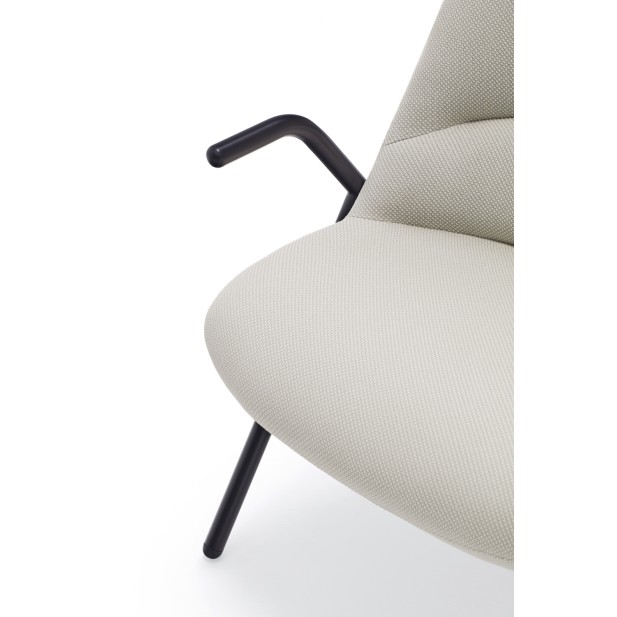 Butaca Baja DINS, Crema / Metal Negro...