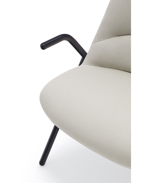 Butaca Baja DINS, Crema / Metal Negro - Teulat