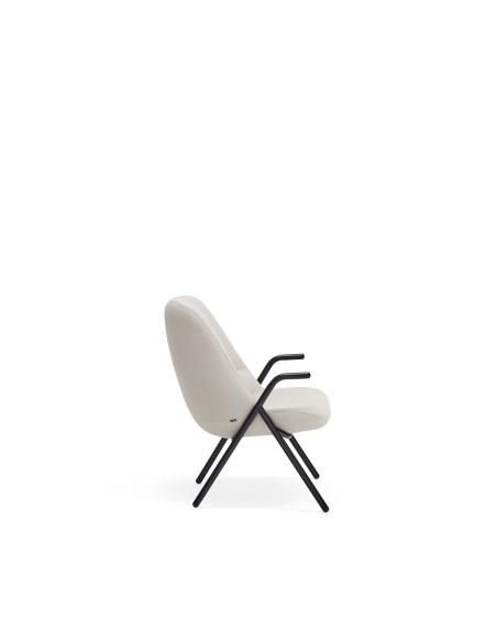 Butaca Baja DINS, Crema / Metal Negro - Teulat