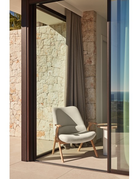 Butaca Baja DINS, Crema / Haya Natural - Teulat