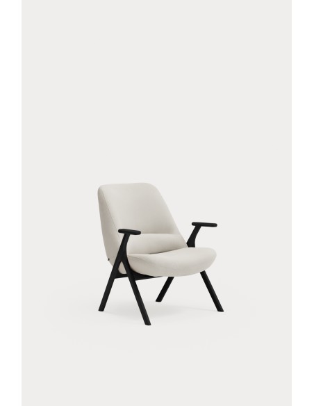 Butaca Baja DINS, Crema / Haya Negro - Teulat; Vackart; 18679_TE
