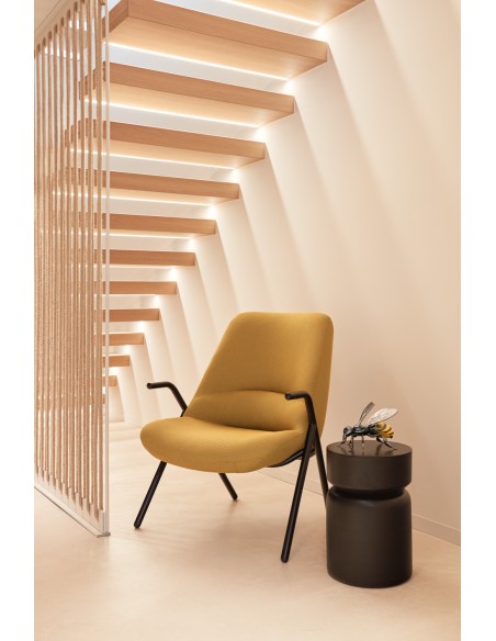 Butaca Baja DINS, Mostaza / Metal Negro - Teulat