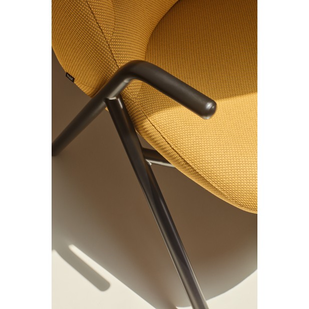 Butaca Baja DINS, Mostaza / Metal...