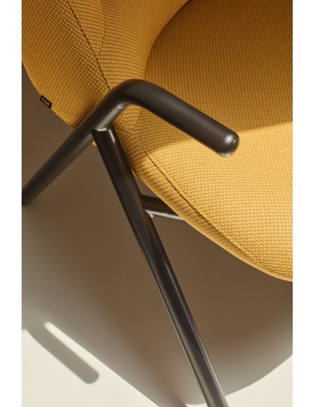 Butaca Baja DINS, Mostaza / Metal Negro - Teulat