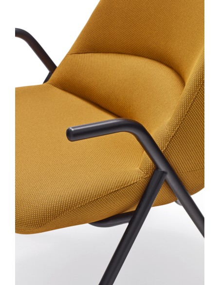 Butaca Baja DINS, Mostaza / Metal Negro - Teulat
