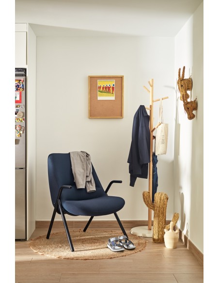 Butaca Baja DINS, Azul / Metal Negro - Teulat