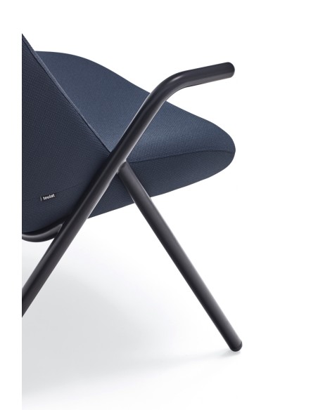 Butaca Baja DINS, Azul / Metal Negro - Teulat
