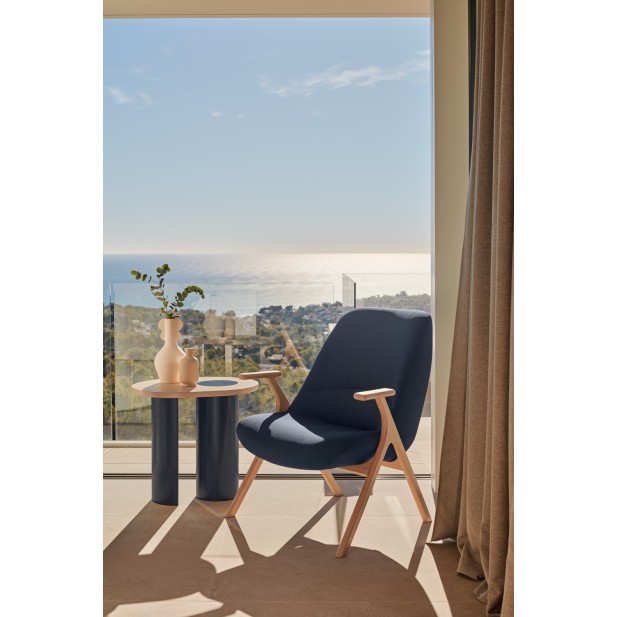 Butaca Baja DINS, Azul / Haya Natural...