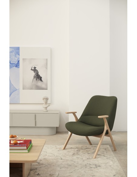 Butaca Baja DINS, Verde / Haya Natural - Teulat