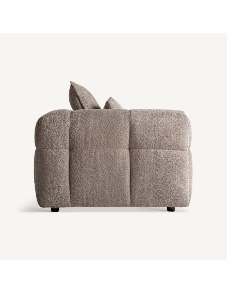 Sofá BARLIN 4 Plazas, Tapizado Marrón - Vical