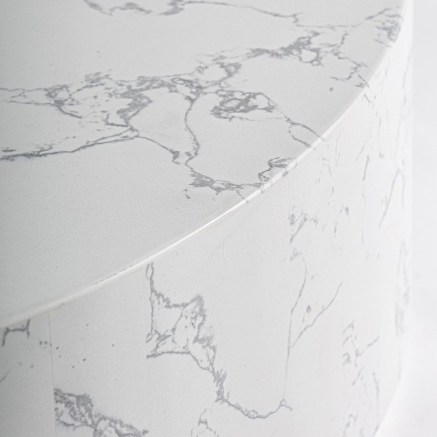 Mesa de Centro VONNAS Ø90 cm, Piedra...