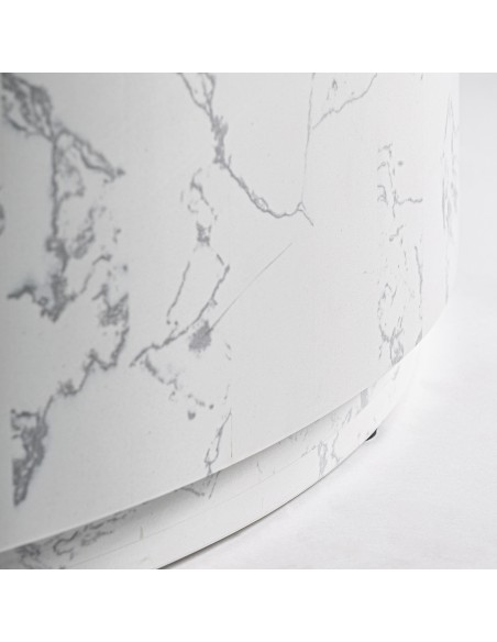 Mesa de Centro VONNAS Ø90 cm, Piedra Blanca - Vical