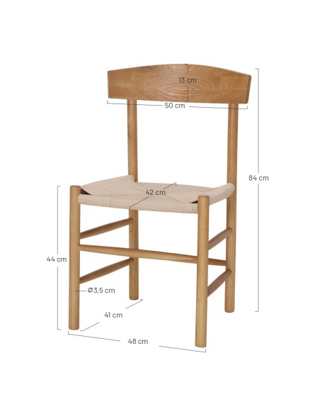 Silla MALTA, Madera Natural