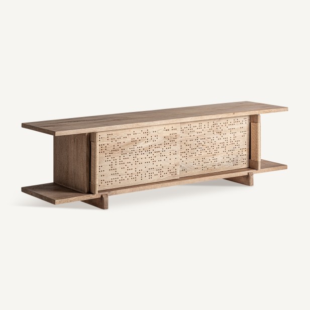 Mueble TV JACQUARD, Mango Marrón - Vical