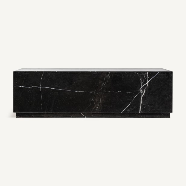 Mesa de Centro LAIZ 120x60 cm, Mármol Negro - Vical; Vackart; 36367