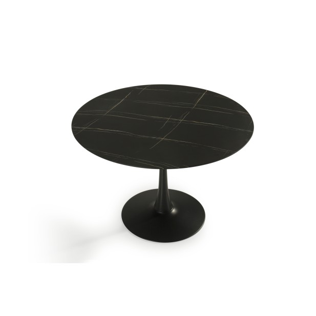 Mesa Tulip Ø110 cm Cristal efecto... Mesa Tulip Ø110 cm Cristal efecto...