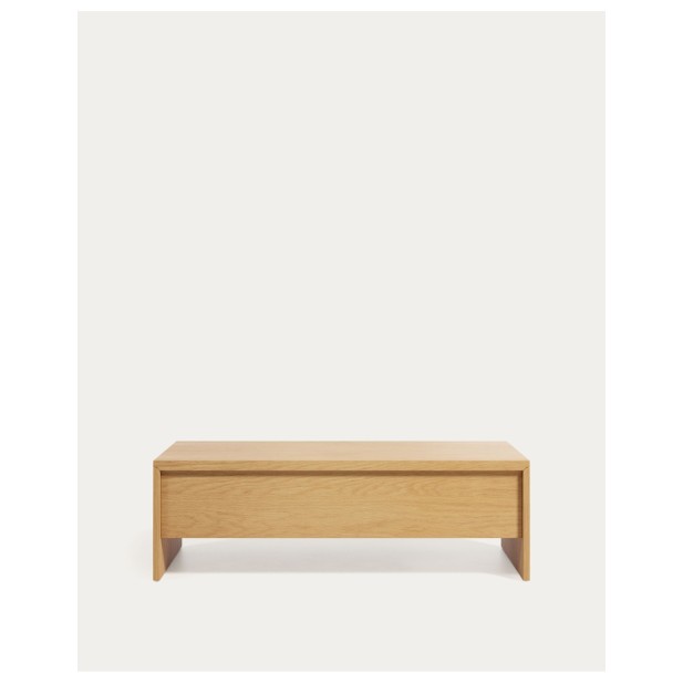 Mesa de centro elevable Abilen de chapa de roble 110 x 60 cm FSC 100% - Kave Home