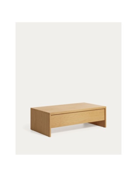 Mesa de centro elevable Abilen de chapa de roble 110 x 60 cm FSC 100% - Kave Home