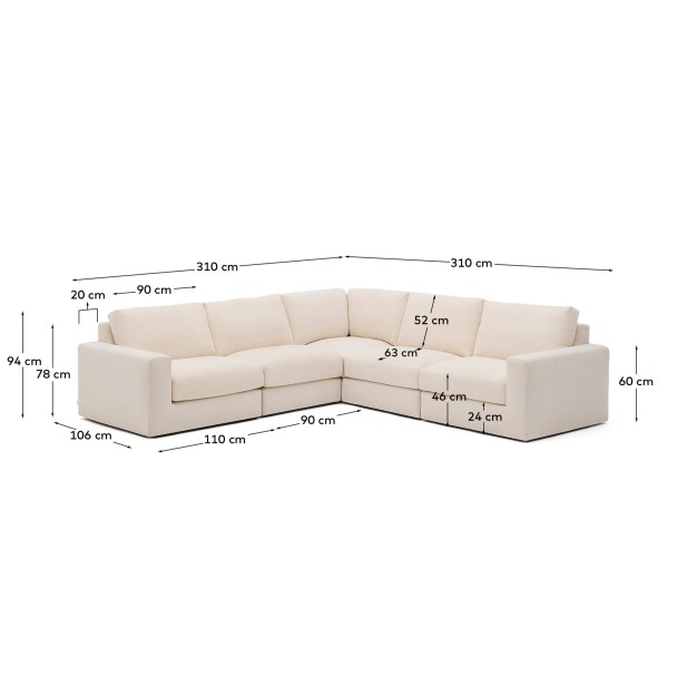 Sofá rinconero modular desenfundable... Sofá rinconero modular desenfundable...