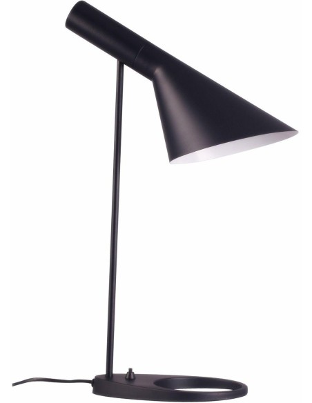Lámpara Jacobsen Negro Inspiración, de Sobremesa